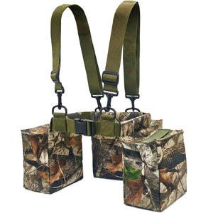Hunting Belt with Shoulder Strap, Quick-Release Game Belt with Shell Pouch & Bottle Holder for Dove Hunting