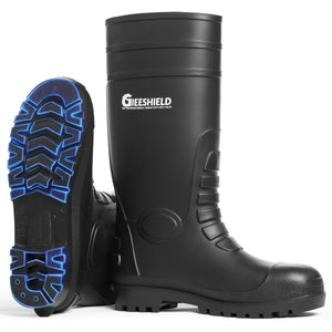 GIEESHIELD PVC Rain Boots for Men And Women – Waterproof Slip-Resistant Rubber Work Boots, Seamless Durable Tall Knee Boots for Agriculture, Gardening, Fishing, Industrial & Outdoor Work