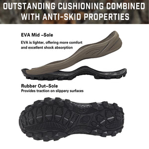 GIEESHIELD Rubber Boots for Men & Women – Ultra-Light Waterproof 6mm Neoprene Insulated Boots with Anti-Slip Sole, Warm Hunting & Rain Boots for Farming, Snow, Mud
