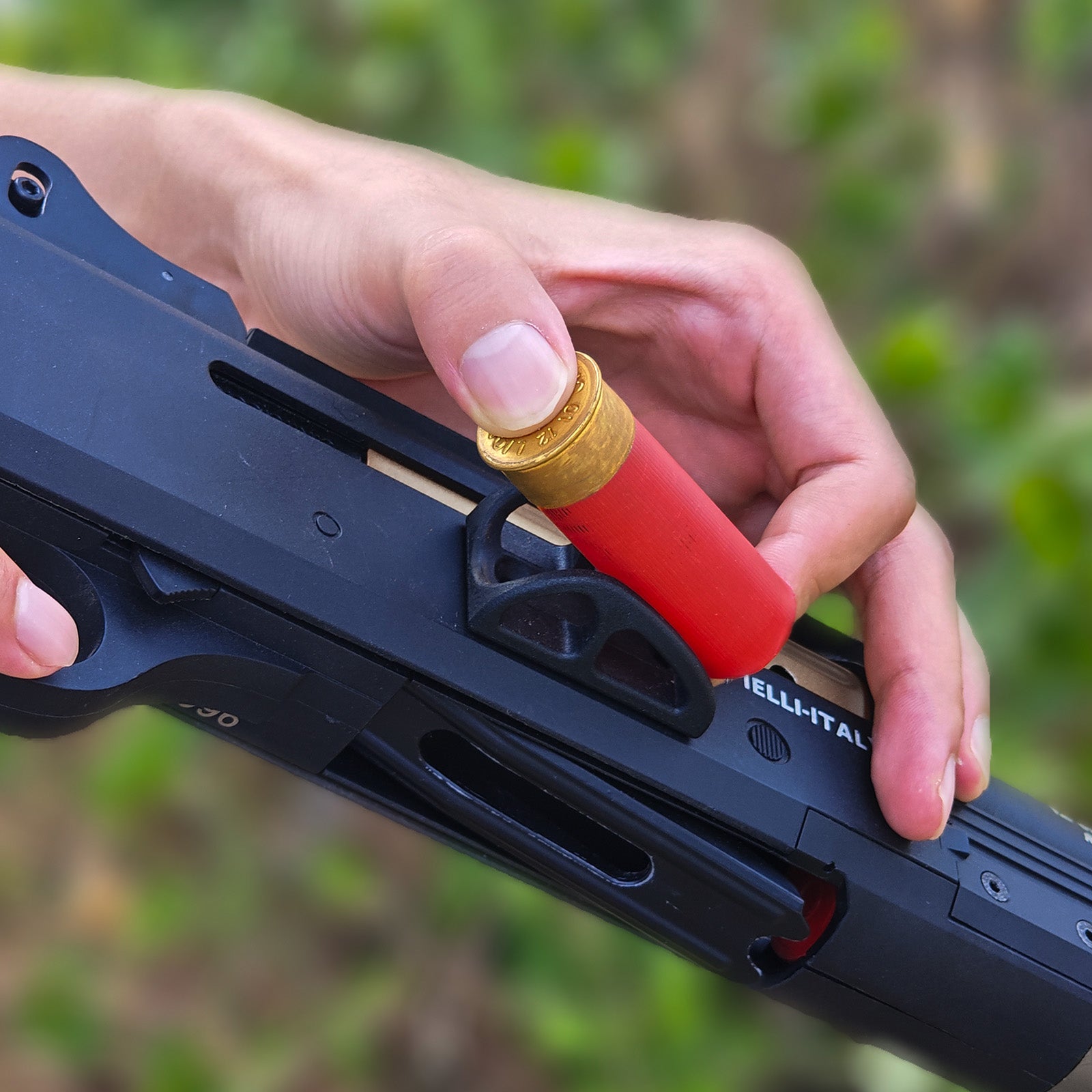 12 Gauge Shotgun Shell Holder – Tactical Ammo Carrier – PA12 Plastic Mount with Screw Hole – Compatible with Most 12GA Shotguns – Durable Shell Rack for Hunting and Range