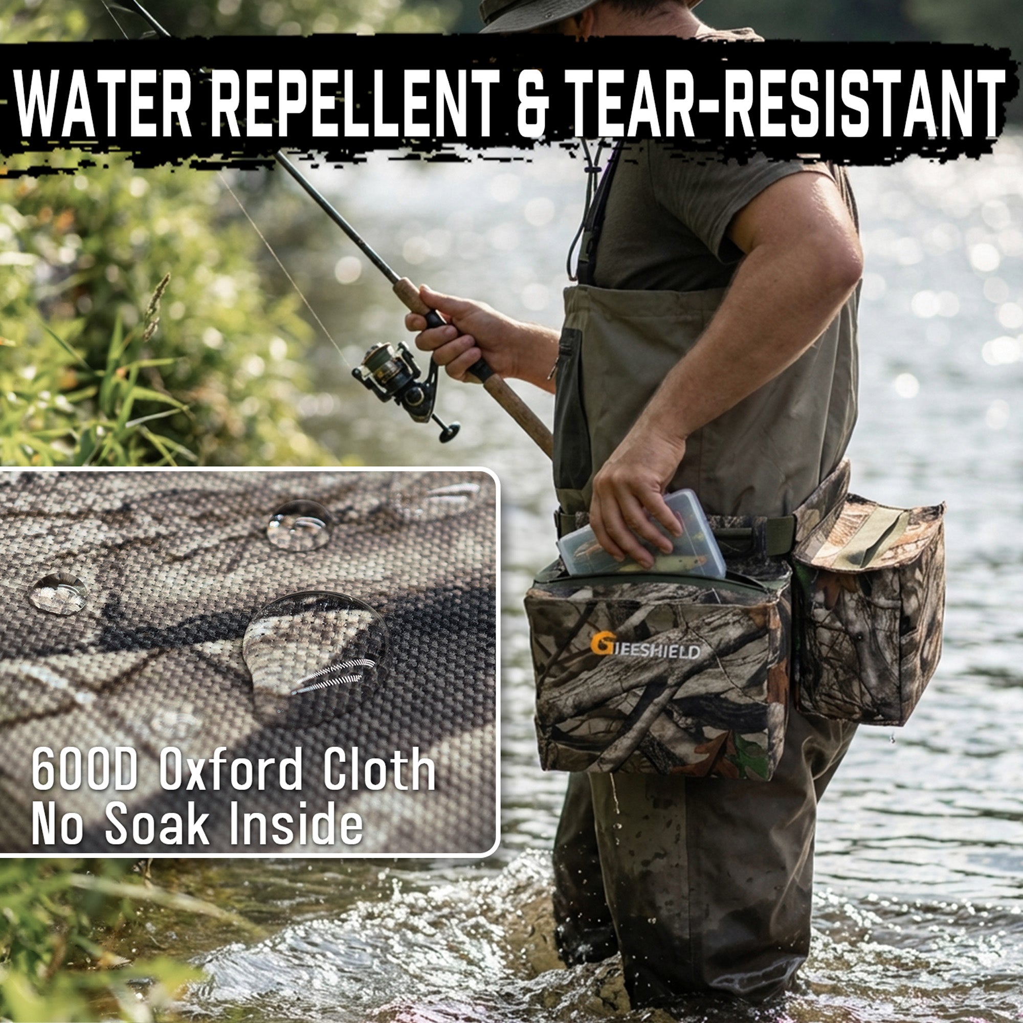 Hunting Belt with Shoulder Strap, Quick-Release Game Belt with Shell Pouch & Bottle Holder for Dove Hunting