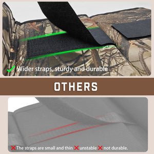 Truck Gun Rack（Set of 2）, Seat Back Gun Rack with Adjustable Straps, 600D Oxford Cloth, Universal Rifle Holder, PVC Coated, Secure Storage Pockets for Hunting Gear, Easy to Install Vehicle Gun Rack