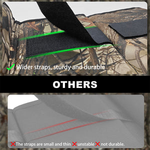Truck Gun Rack（Set of 2）, Seat Back Gun Rack with Adjustable Straps, 600D Oxford Cloth, Universal Rifle Holder, PVC Coated, Secure Storage Pockets for Hunting Gear, Easy to Install Vehicle Gun Rack